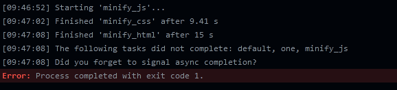 gulp更新4.0后的报错(gulp报Did you forget to signal async completion?)