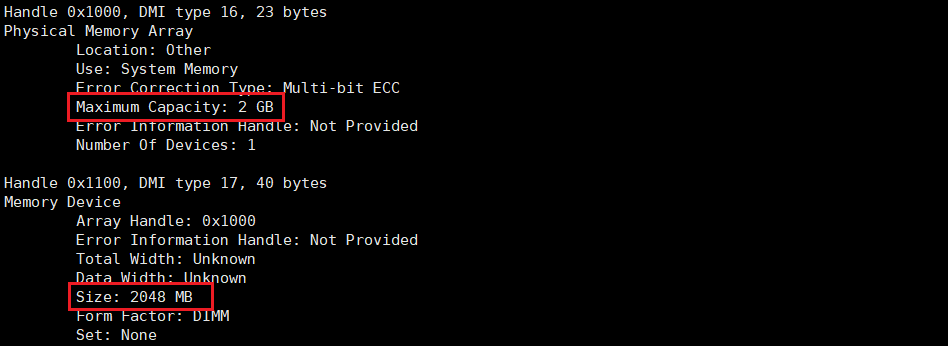 使用 dmidecode 命令查看底层硬件信息