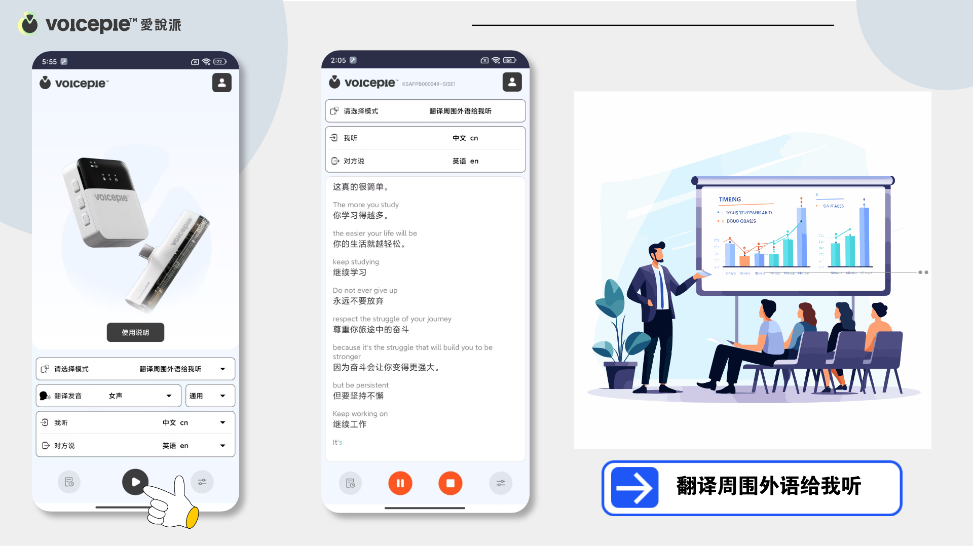 翻译周围外语给我听