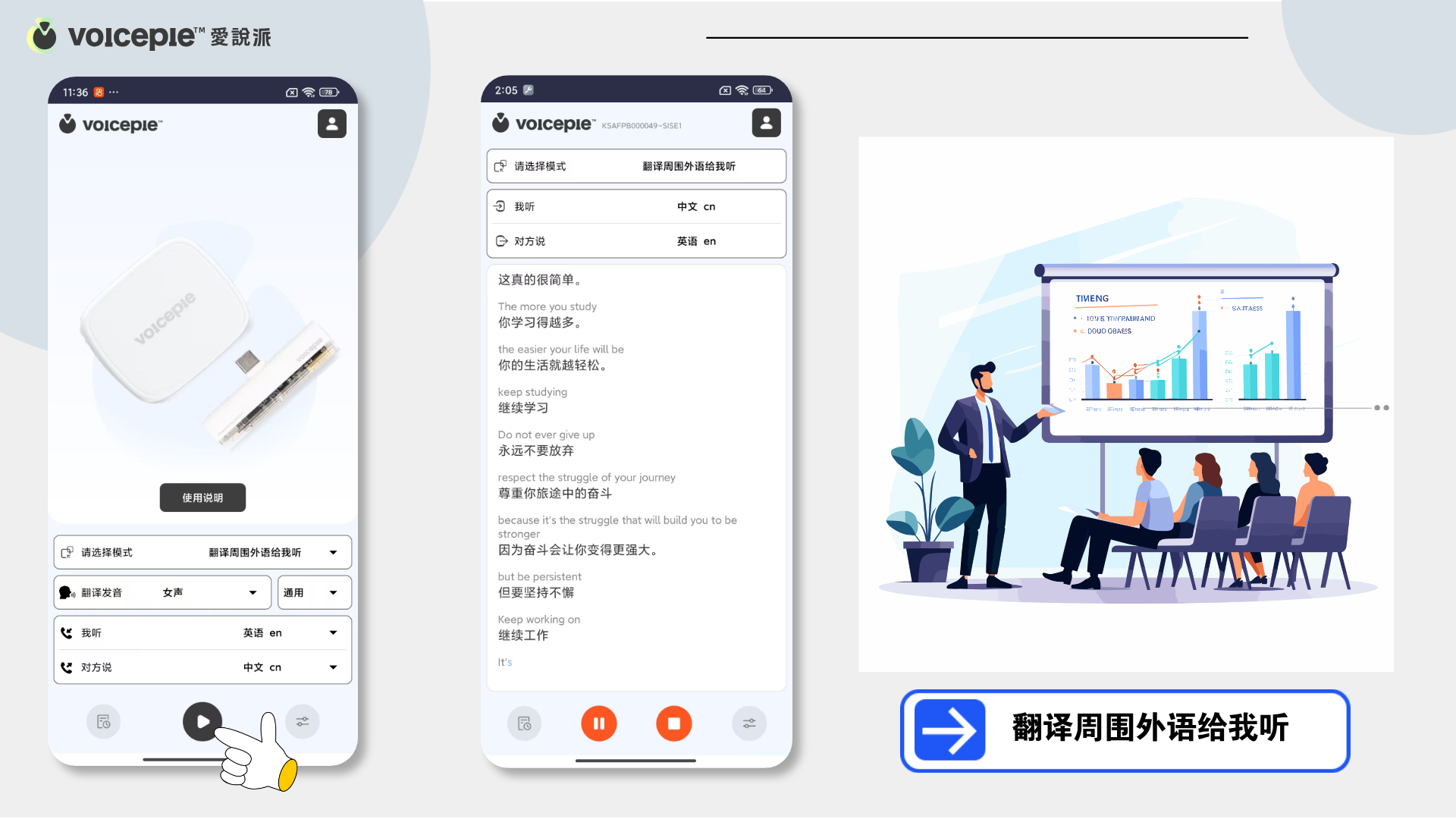 翻译周围外语给我听
