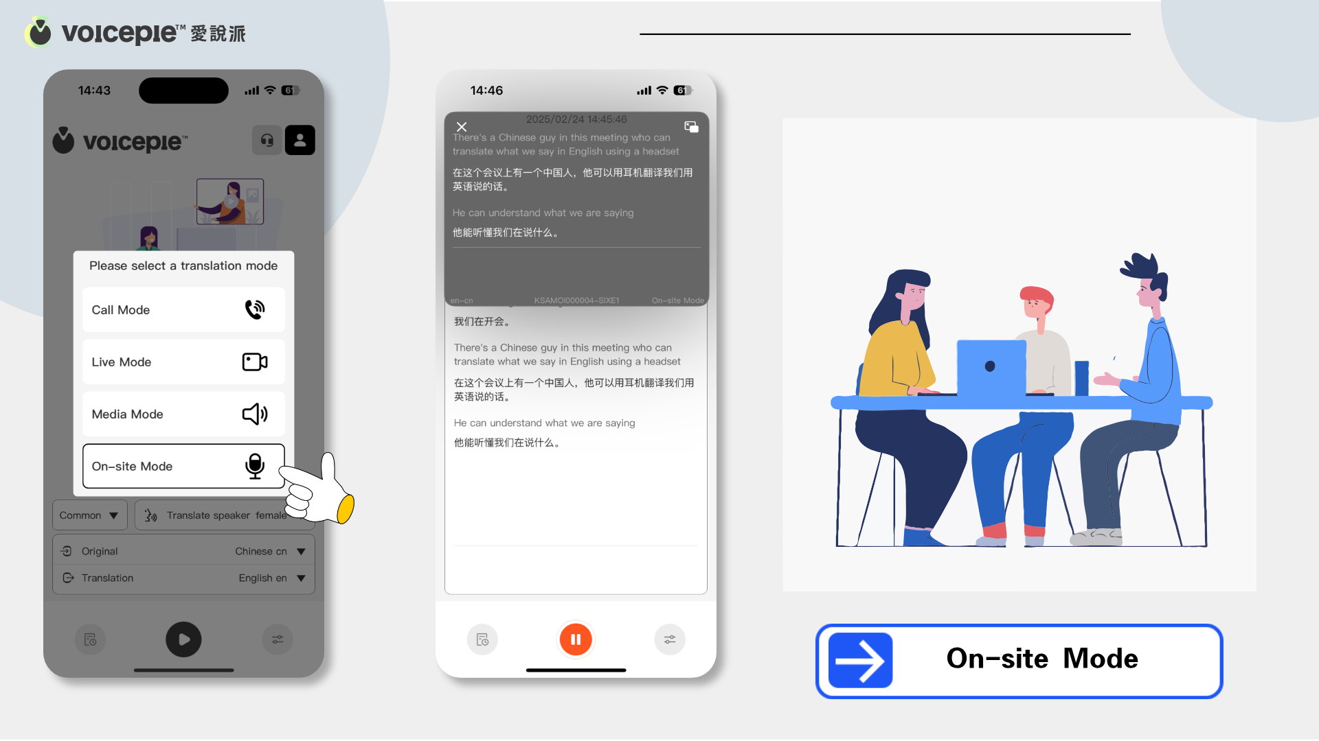 Translating Surrounding Conversations