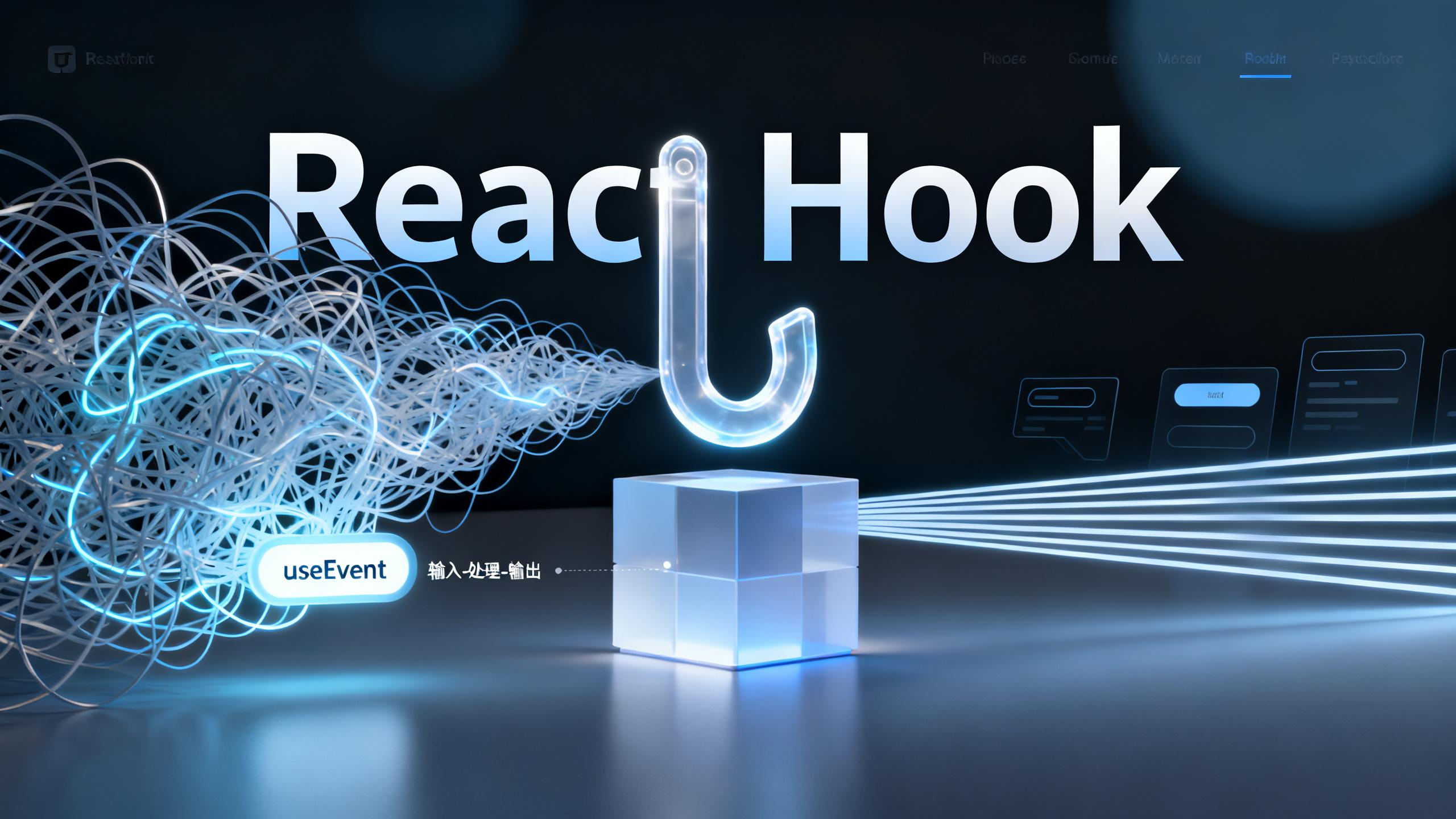 React组件库实战 - 第六章. 绝了！自定义 Hooks 让组件库逻辑复用开挂，useEvent 还能破性能陷阱