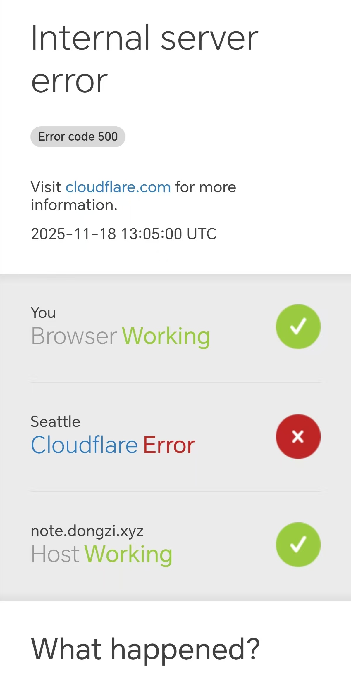Cloudflare晚上炸了