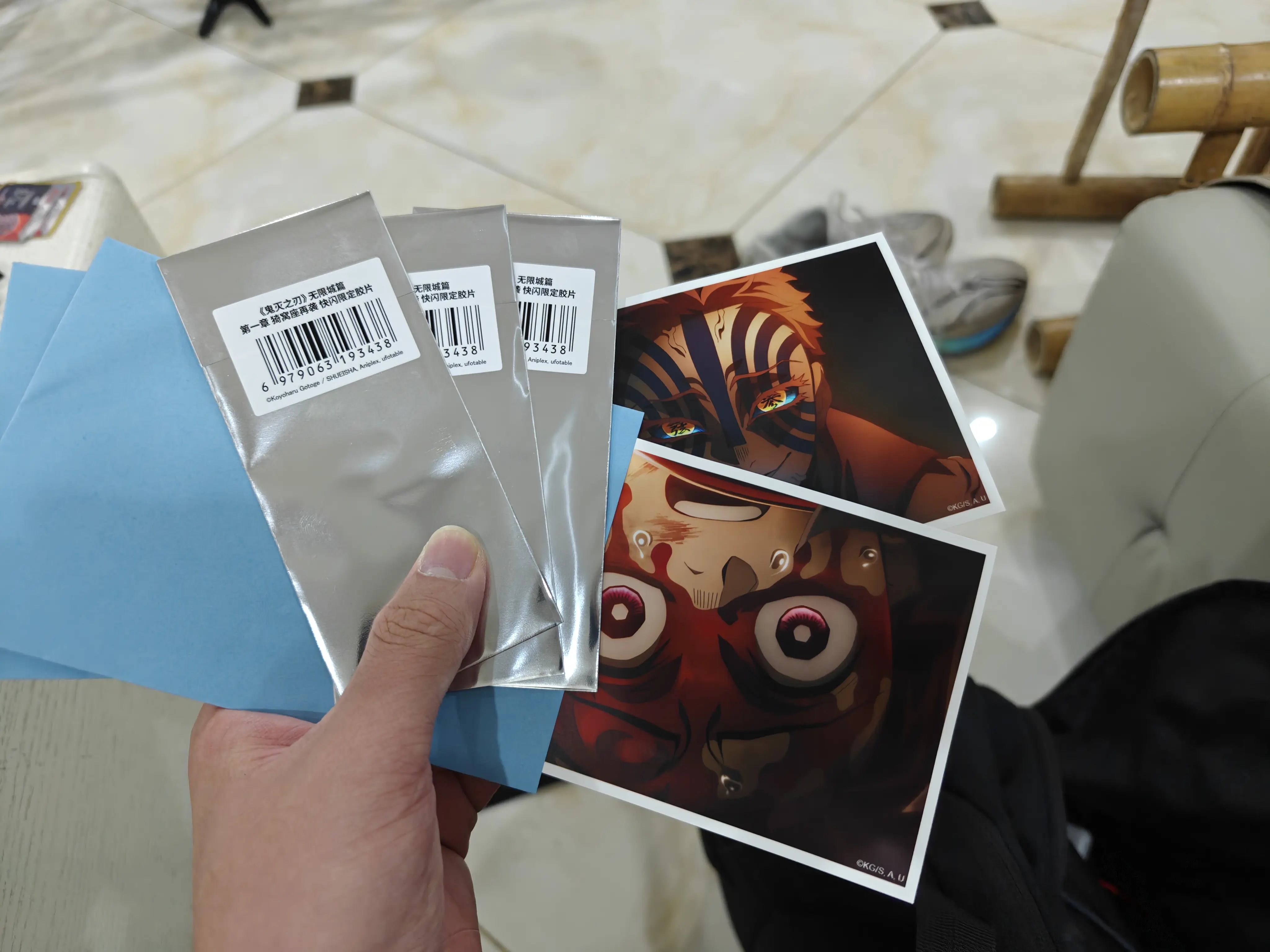 三张电影票换的胶片,两张相纸