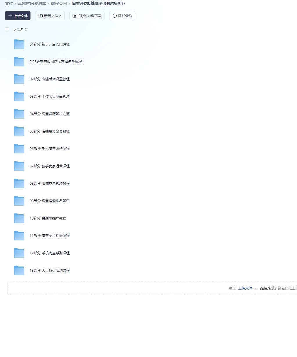 图片[1]-淘宝0基础低成本开店课程#电商#运营【价值 999 元】#A47-UfxShare·享趣