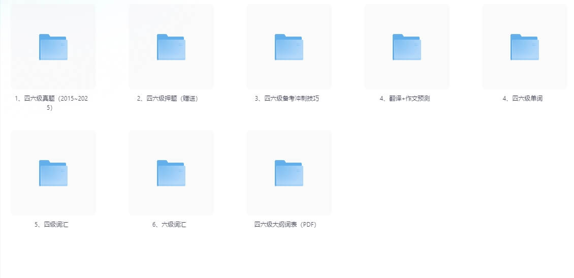 图片[1]-2025年及历年英语（六级）真题&解析大合集【4.9GB】#A55-UfxShare·享趣