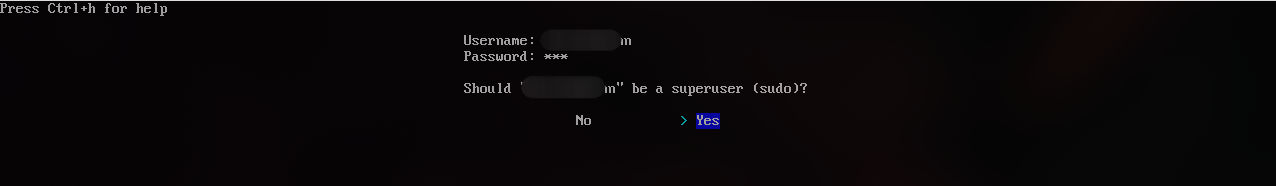 是否要给此账户root权限，取决于你自己