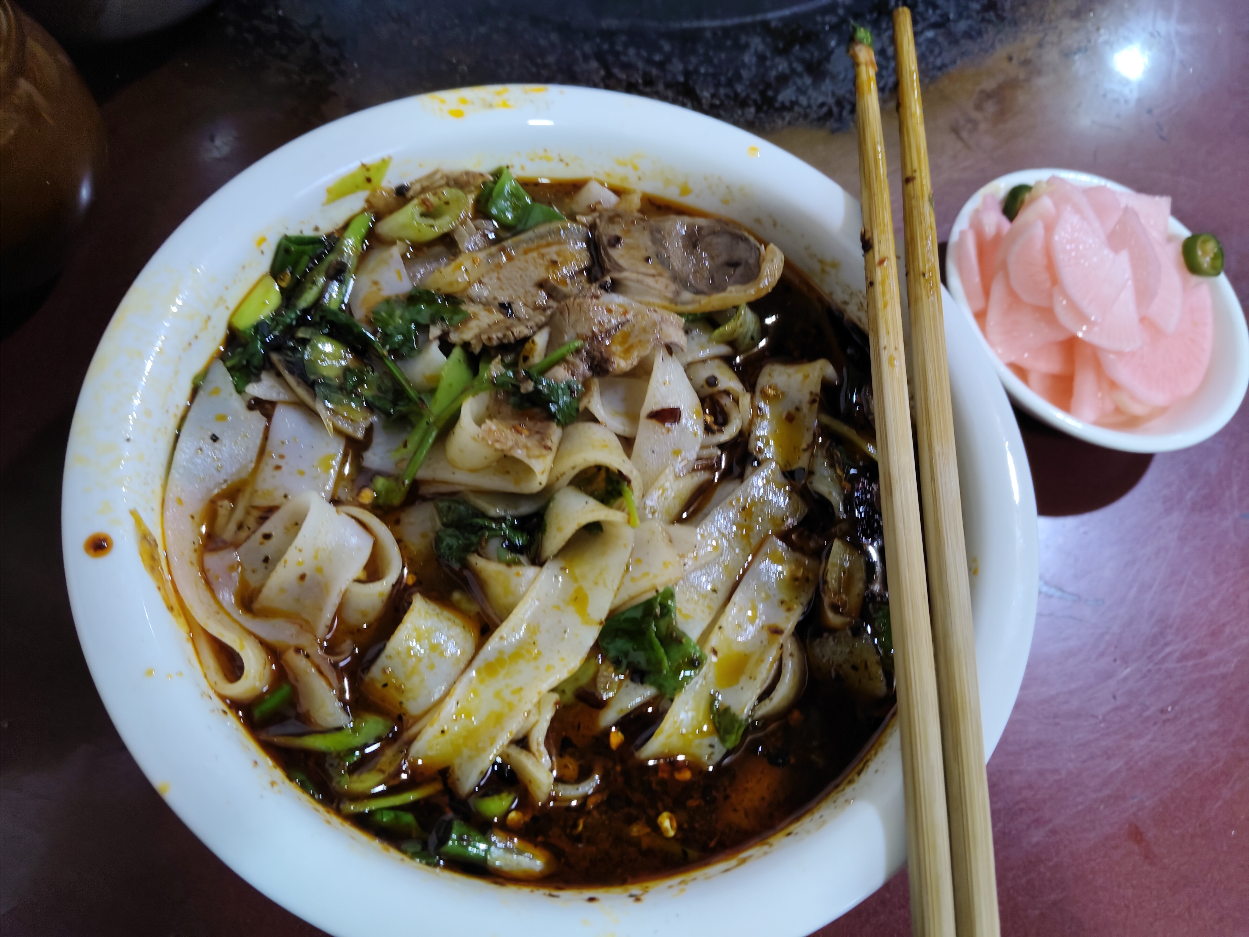 第一次吃羊肉粉