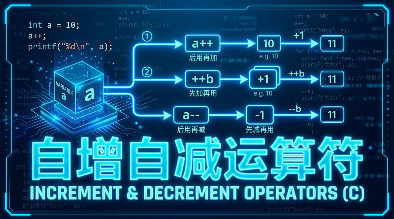 自增自减运算符